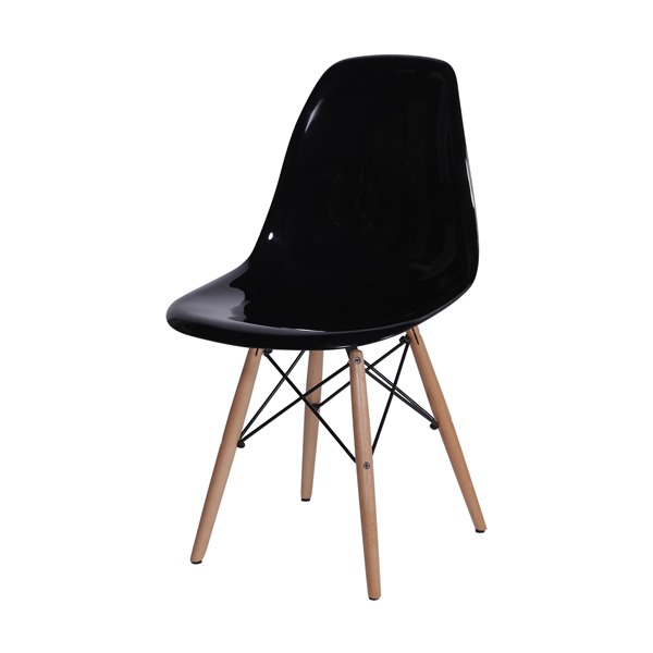Eames Base De Madeira Preta