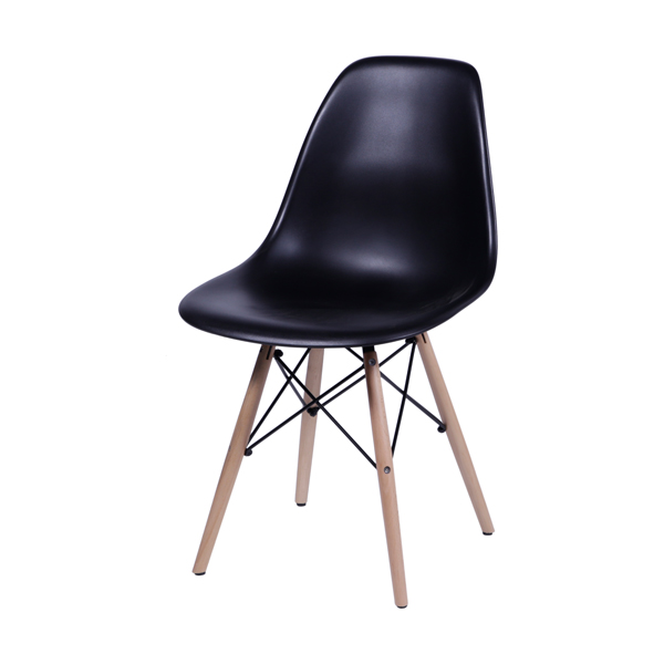 Eames Base De Madeira Preta